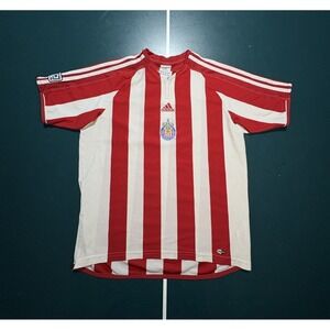 Vintage Adidas Chivas Guadalajara Soccer Jersey 2005 Stripes MLS Youth Large